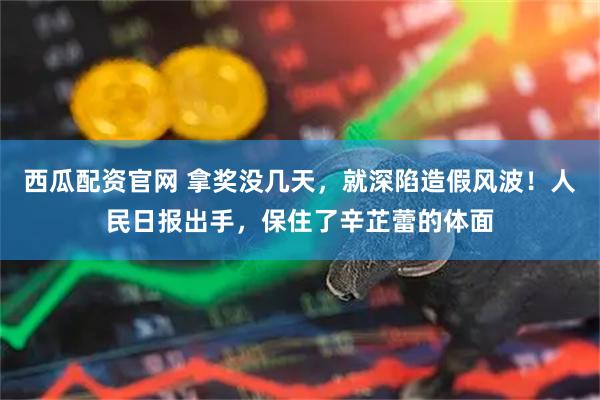 西瓜配资官网 拿奖没几天，就深陷造假风波！人民日报出手，保住了辛芷蕾的体面